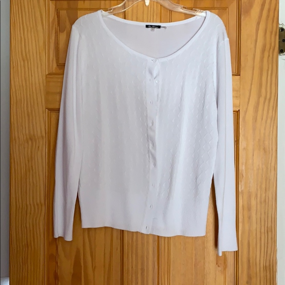 Never worn white blouse/ cardigan